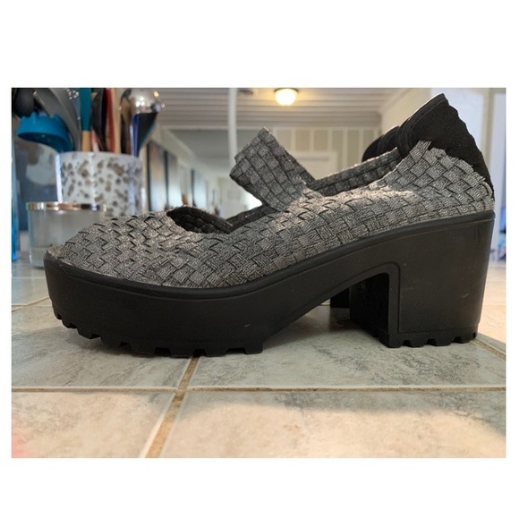 Bernie Mev Heels/Pumps PLATFORM PEEP TOE 40 Gray - Picture 2 of 8